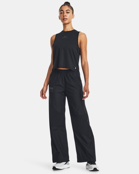 Pantalon UA RUSH™ Woven pour femme, Black, pdpMainDesktop image number 2
